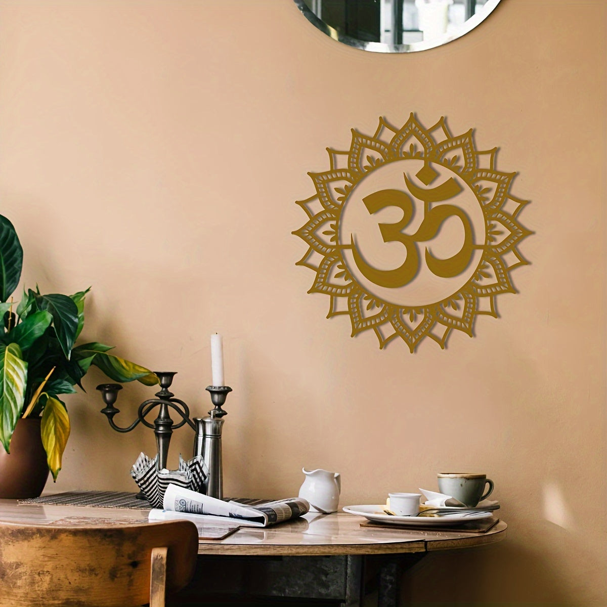 OmDecor - Iron Metal Om Wall Decoration