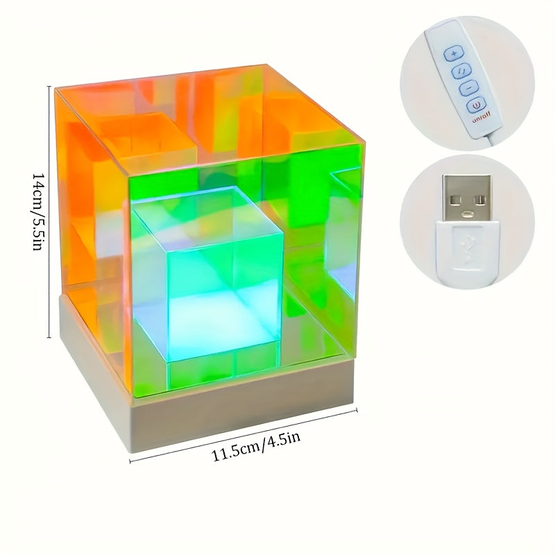 LumiSky - Dreamy Starry Sky Table Lamp with Adjustable Lighting and Geometric Design