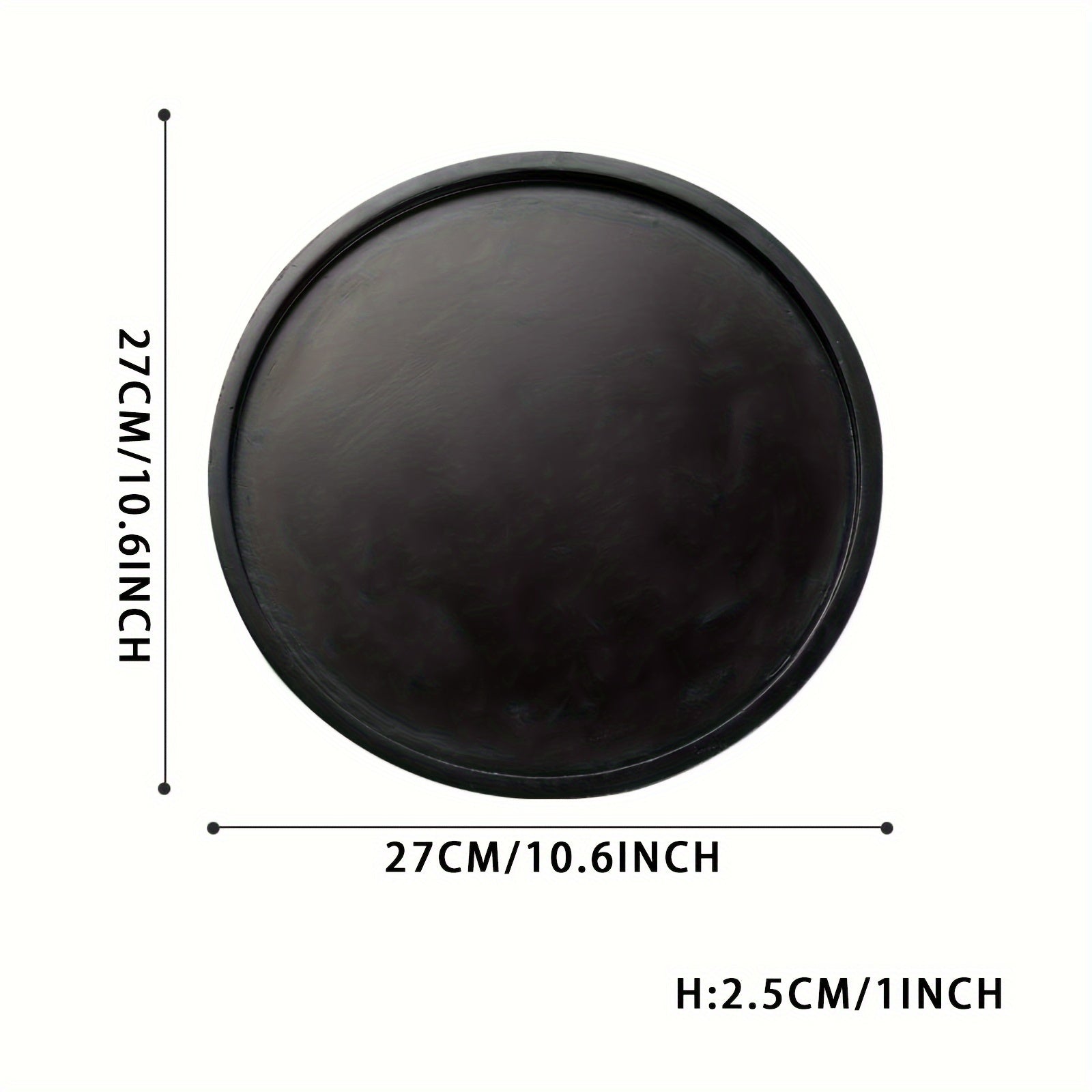 BohoTray - Prato Decorativo Redondo em Madeira | Para Velas, Perfume e Mesa de Café