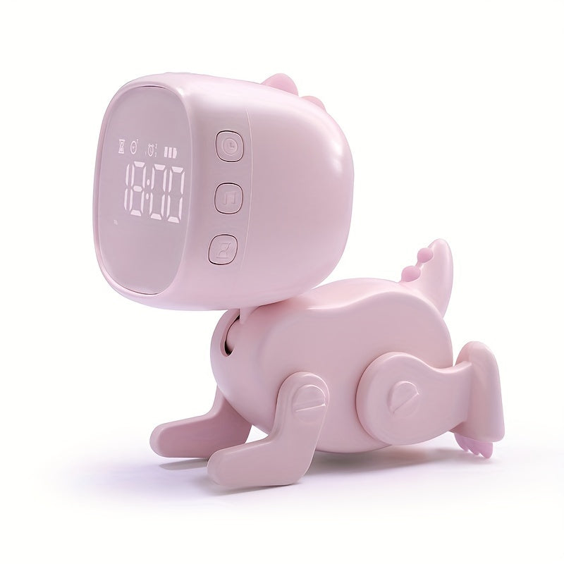 TimeDino - Smart Cartoon Alarm Clock with USB Charging Port