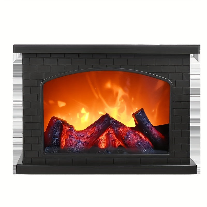 FlameGlow - Flame Fireplace Simulation Charcoal Light Retro Decoration for Indoor and Garden Use