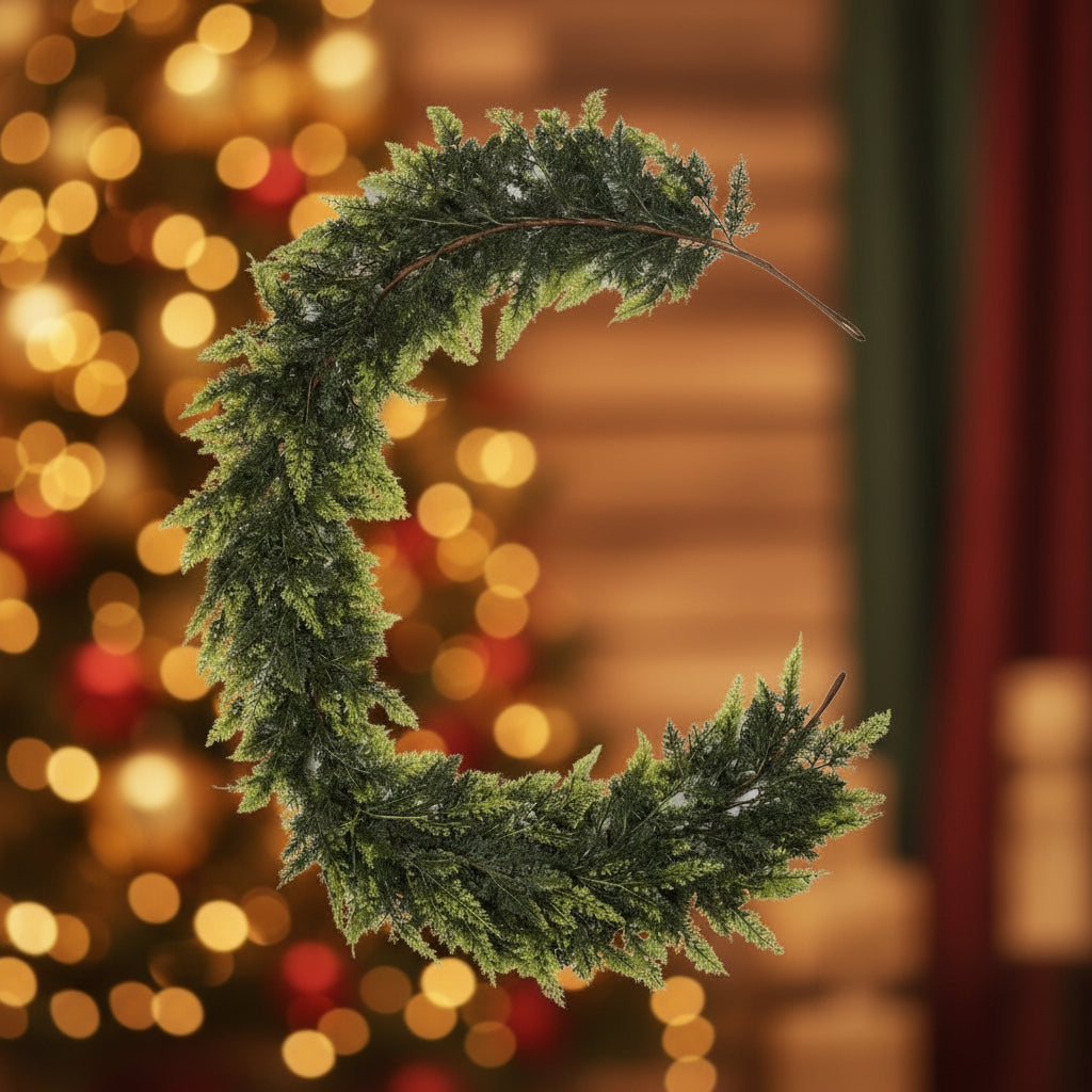 Christmas Decoration Green Garland Artificial Evergreen Hanging Decor