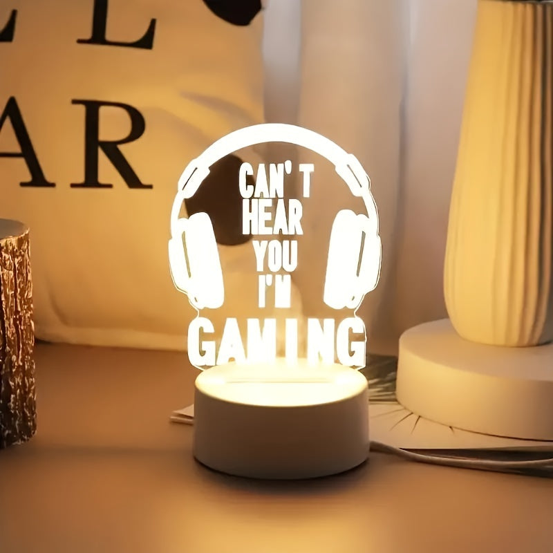 GameLamp - Mini candeeiro de mesa LED com carregamento USB para sala de jogos