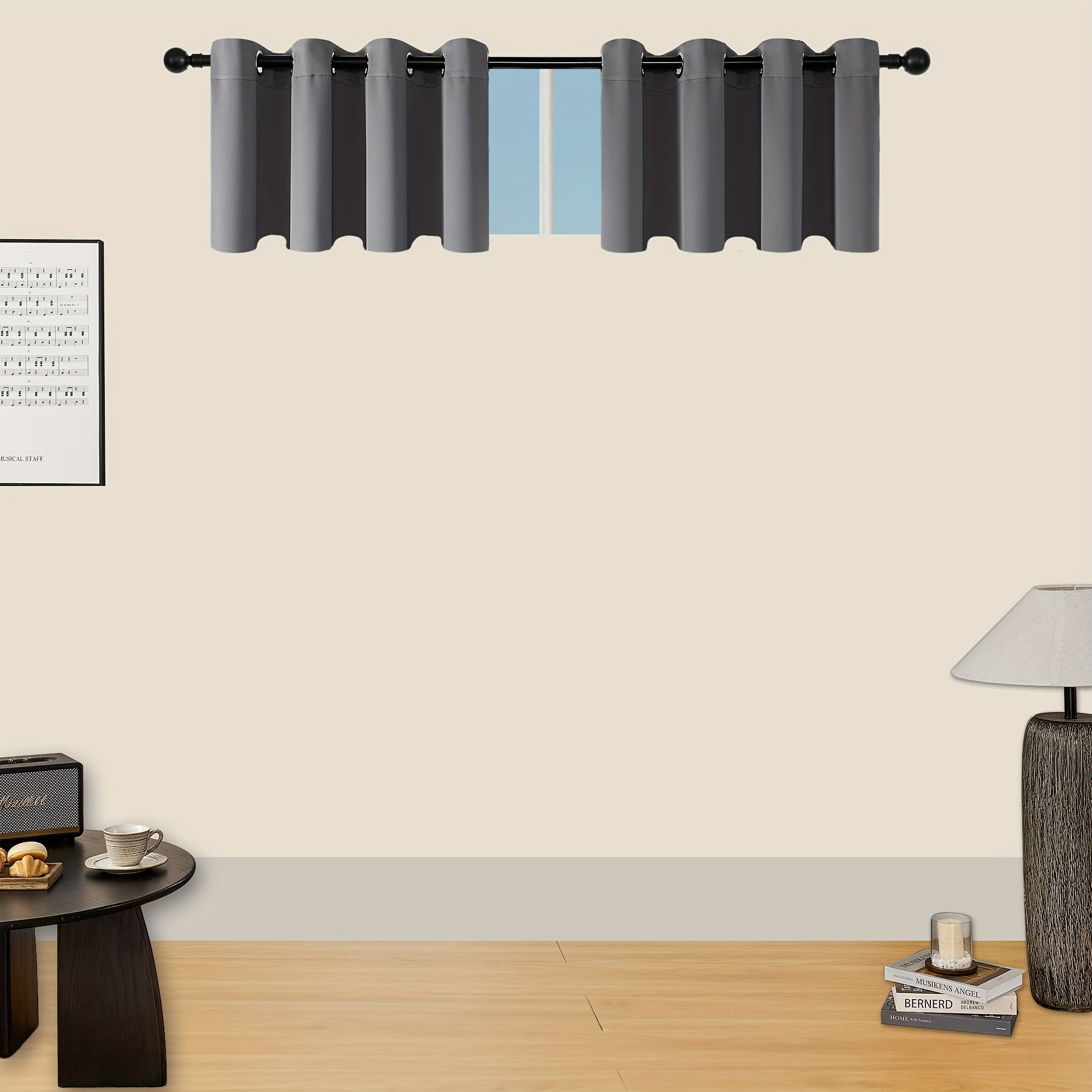 Verduisterende Gordijnen - 2 Stuks Moderne Polyester Gordijnen met Thermische Isolatie en Oogjes