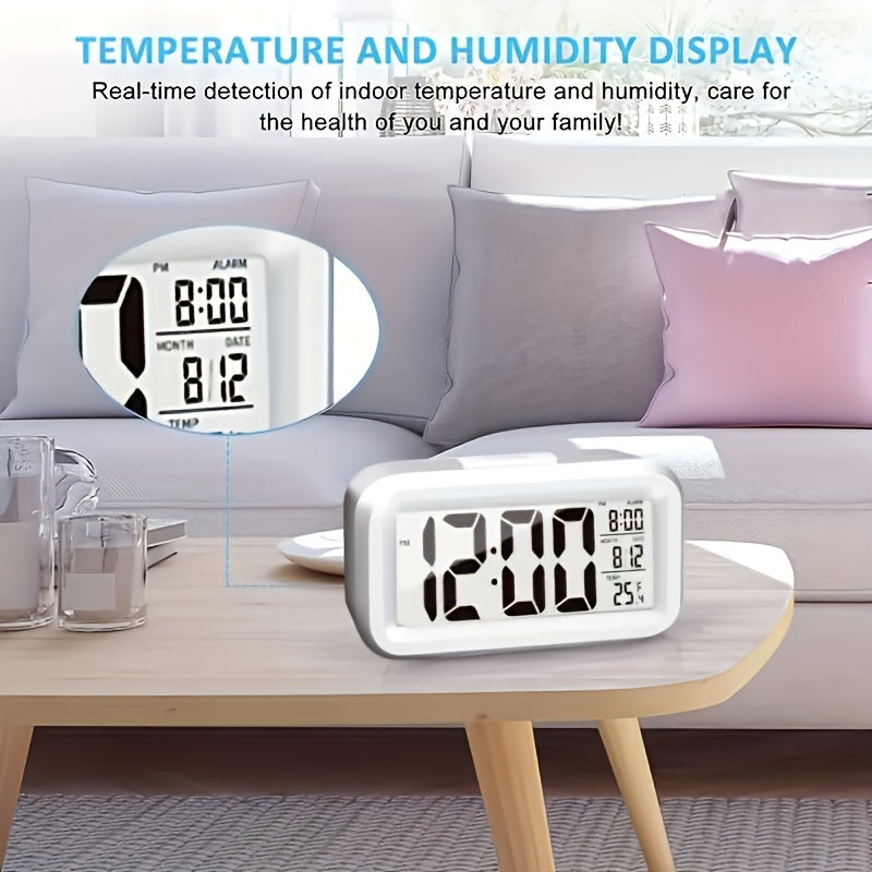 SmartGlow - Reloj Despertador Digital con Pantalla Grande y Luz Nocturna