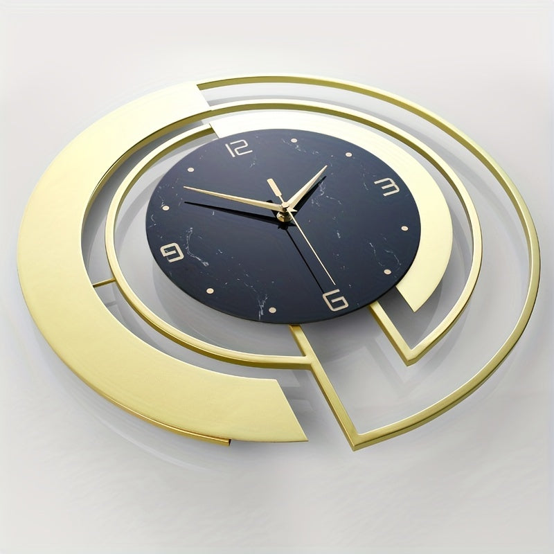 LuxuryTime - Modern Metal Wall Clock, 18 Inch