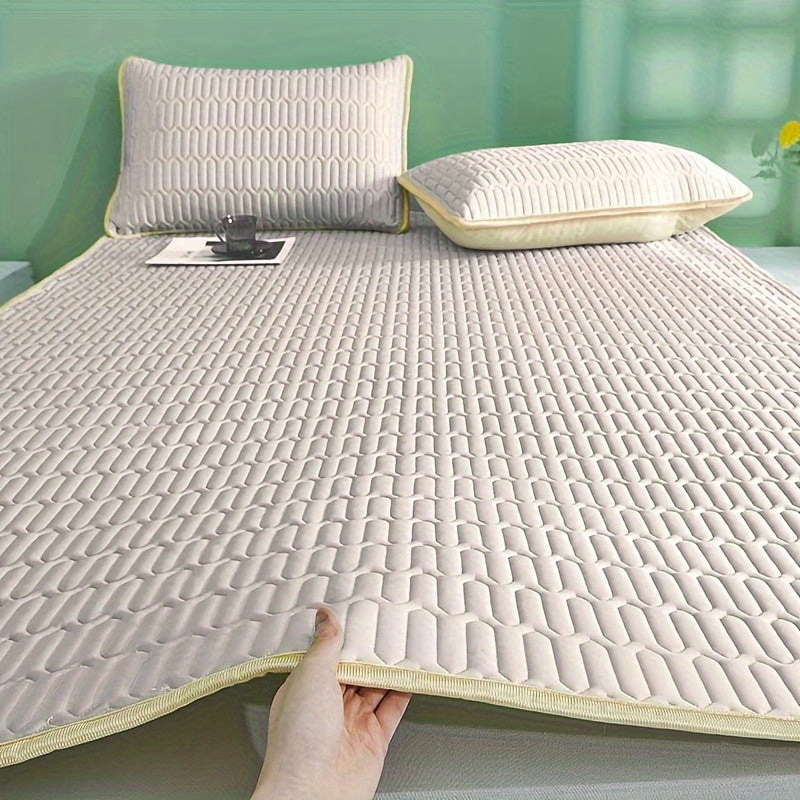 Cool Latex Mat - 2/3 pieces summer cool latex mat set for bedroom or student room, Breathable and Foldable