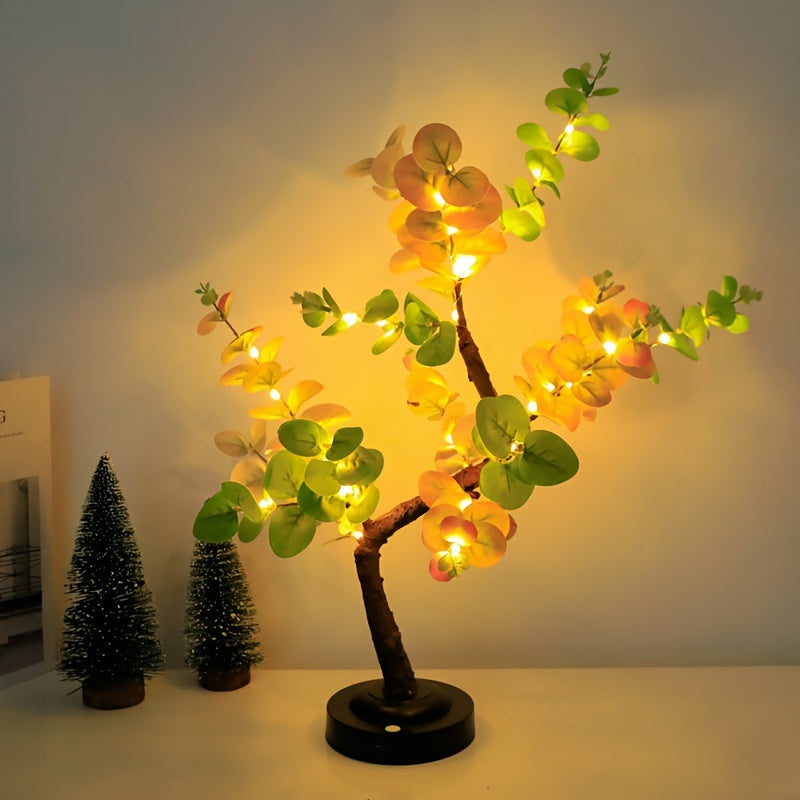 EucalyptusGlow - LED Bonsai Tree Lamp with USB/Battery Power