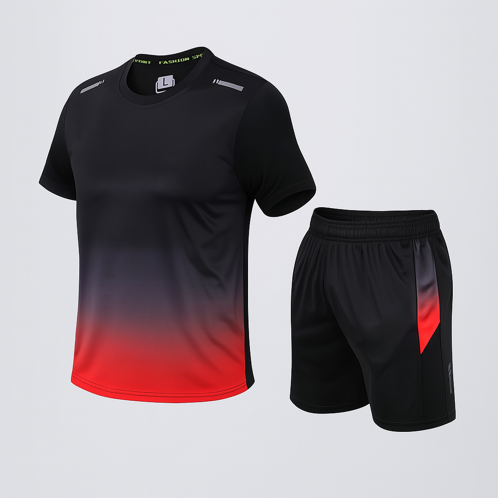 Abbigliamento Sportivo Set Sportivo Per Uomo Men's T-Shirt E Pantaloni - Image 2