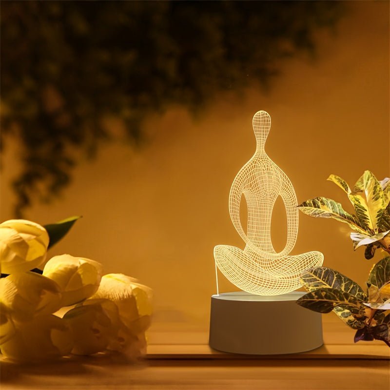 ZenLight - 3D Yoga Night Light with USB Connection