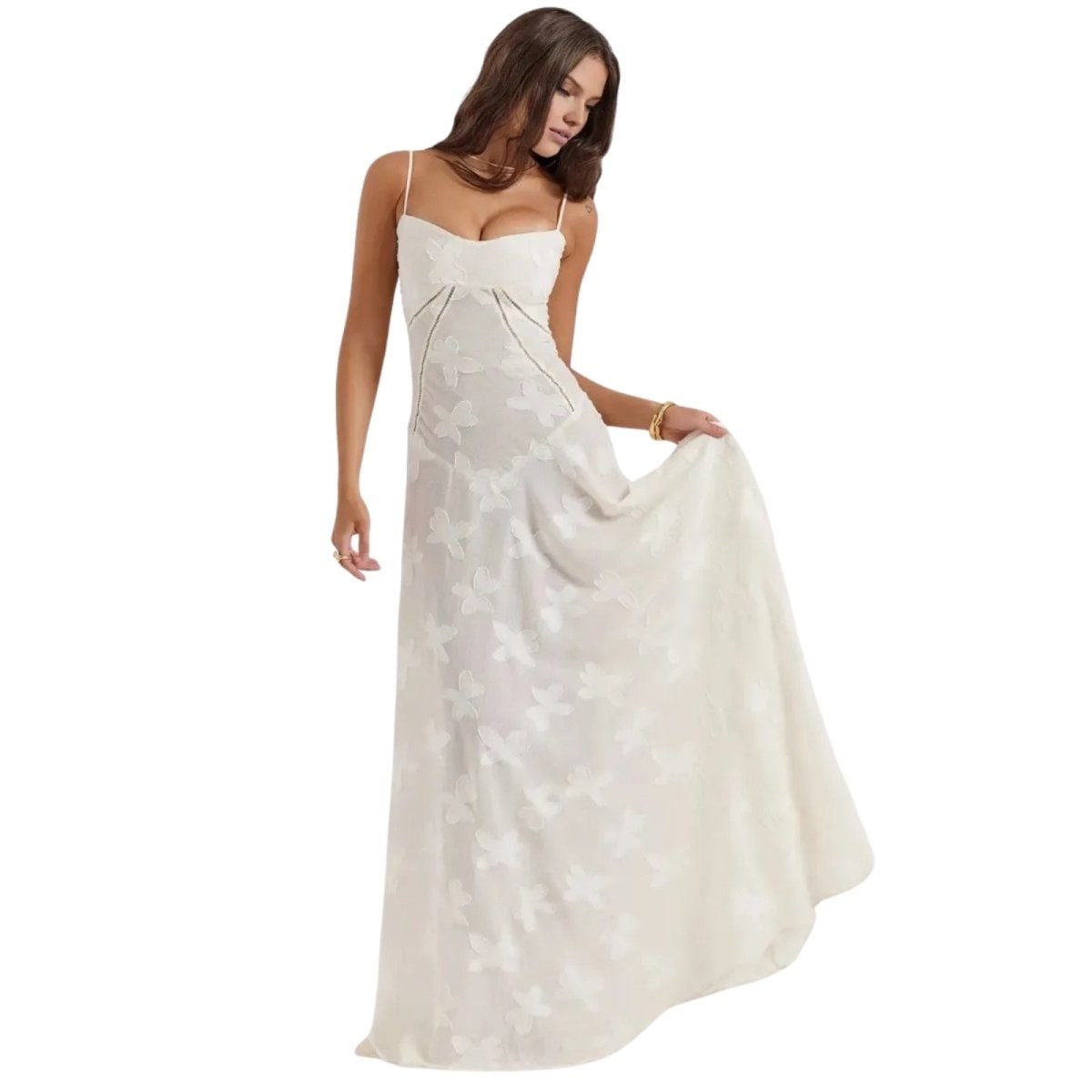 Abito Maxi Donna Corsetto Schiena Allacciata - Image 2