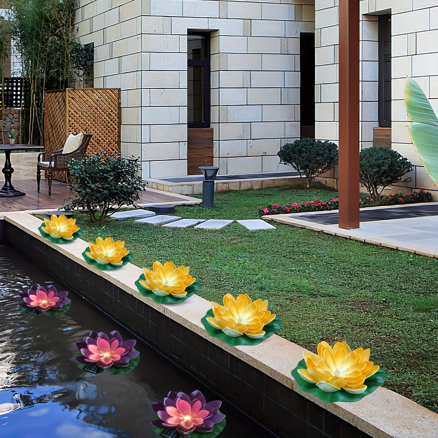 SolarLily - Decorative Lotus-Shaped Solar LED Lanterns in 3 Colors