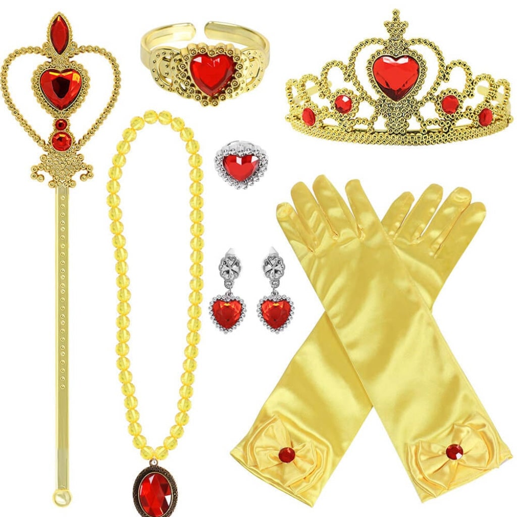 Accessori Halloween Set Costume Principessa Tiara Guanti - Image 2