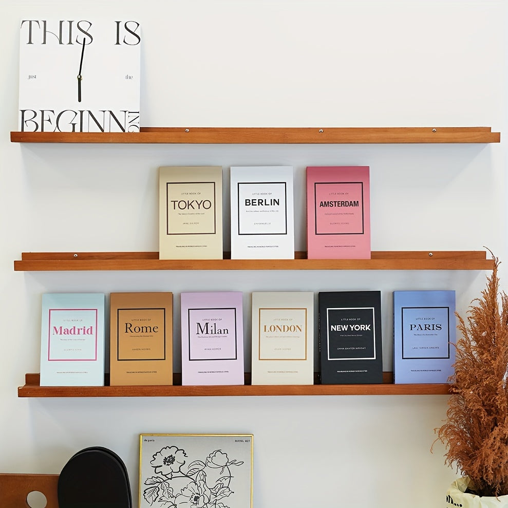 Classic Boekensteun Set met 3 Faux Boeken - Elegante Plankdecoratie