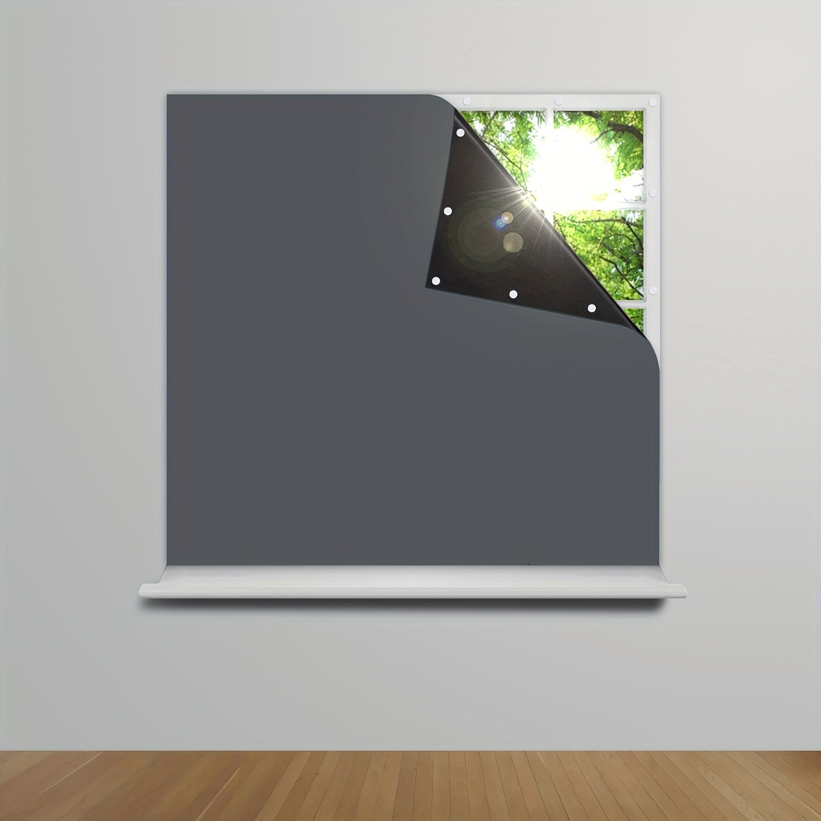 1 Peça de Cortinas Opacas - Persianas Opacas Portáteis, Revestimento de Janelas para Quarto e Sala de Estar