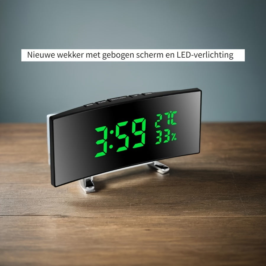 SmartClock - Multifunctional LED Alarm Clock with Temperature Display and USB Power Supply