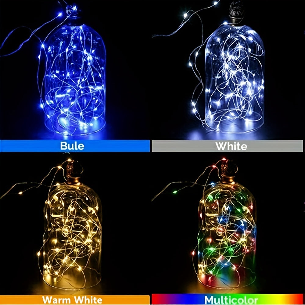 TwinkleWire - Guirnalda de luces LED de cobre USB, decoración multicolor