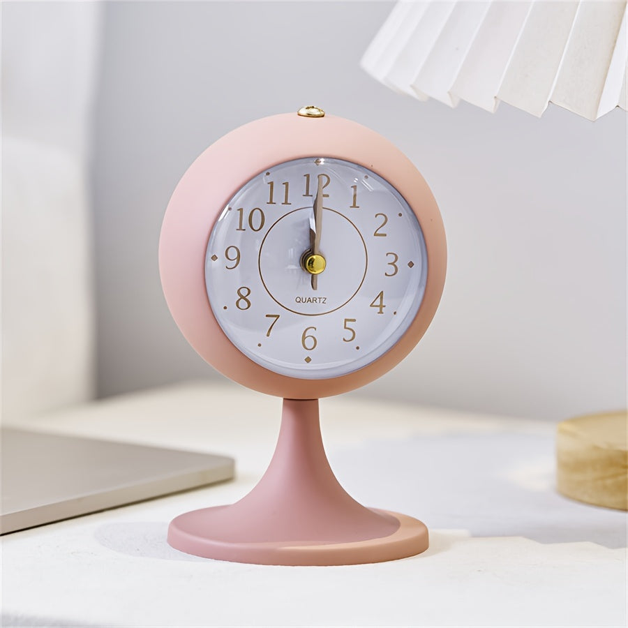 CartoonGlow - Modern Glowing Alarm Clock with Golden Hands