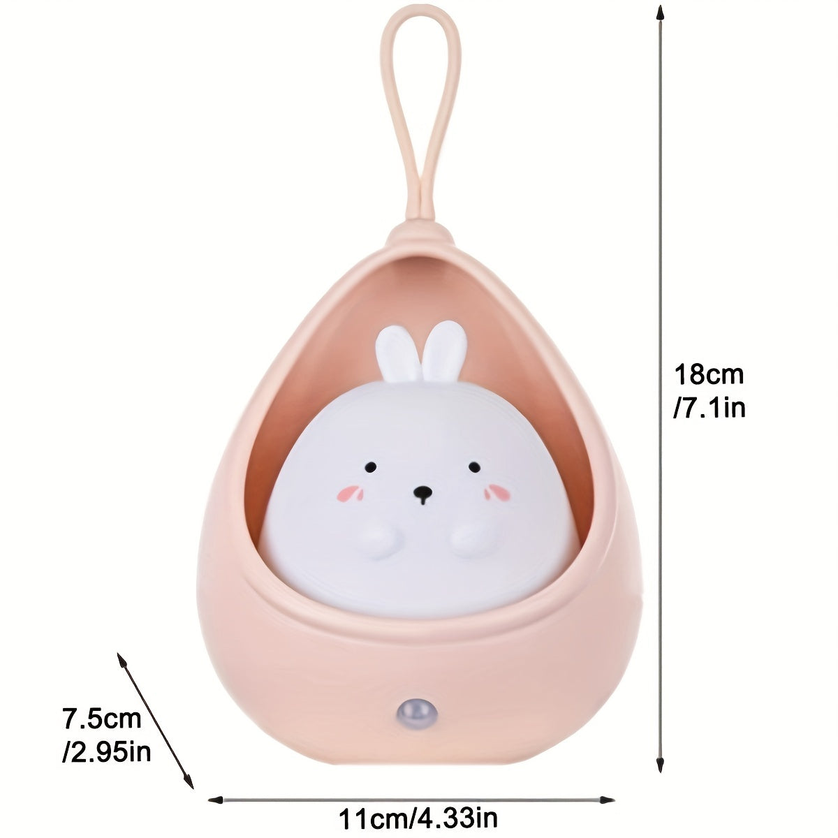 BunnyGlow - USB Rechargeable Animal Night Light with Motion Sensor