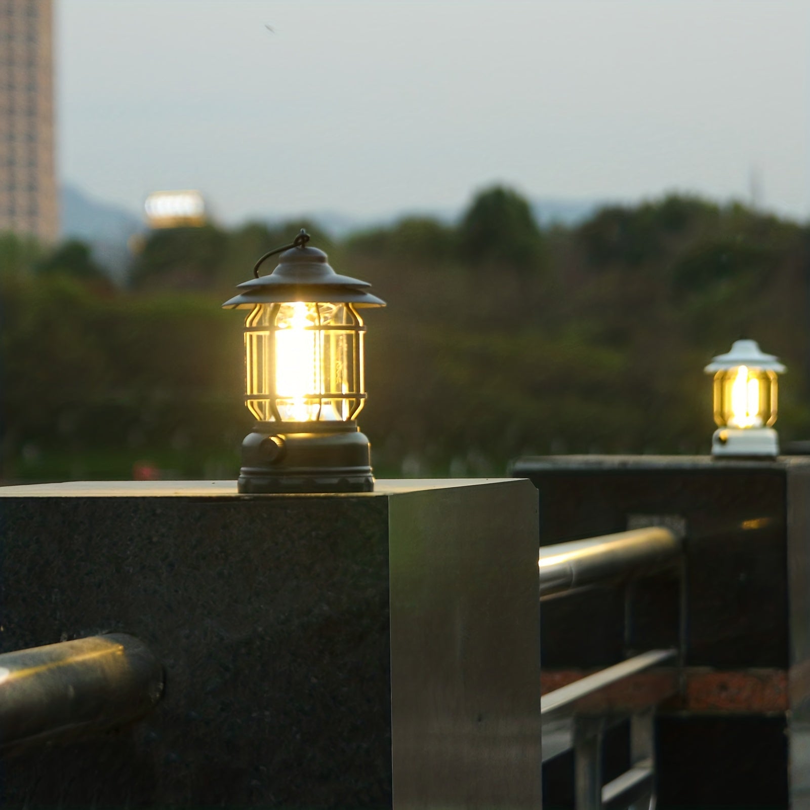 RetroLight - Dimmable Outdoor Camping Lamp with USB, Rechargeable LED Lighting