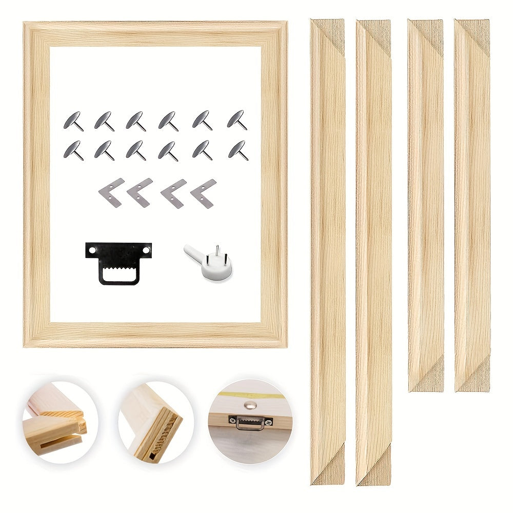 Cornice fotografica in legno massiccio fai-da-te per dipinti a olio diamantati e decorazioni da parete - Perfetta per l'arredamento domestico