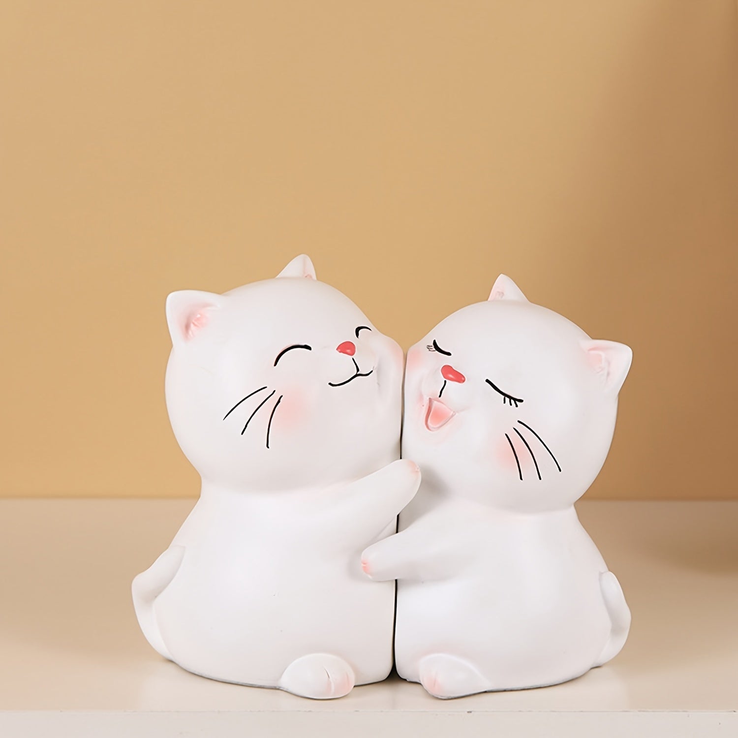 LoveCats - Charmante Hars Kat Boekensteunen - Perfect voor Thuis & Kantoor Decoratie