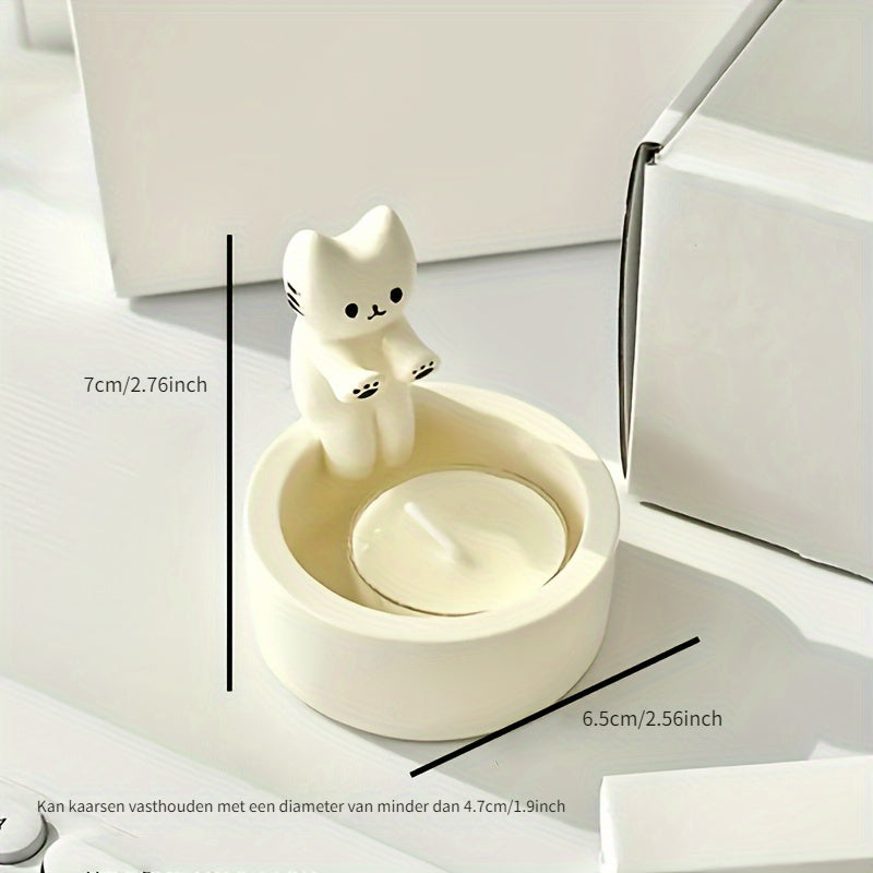 ResinTray - Gaveta Moderna para Velas de Resina | Decoração e Organização com Gatinhos Adoráveis