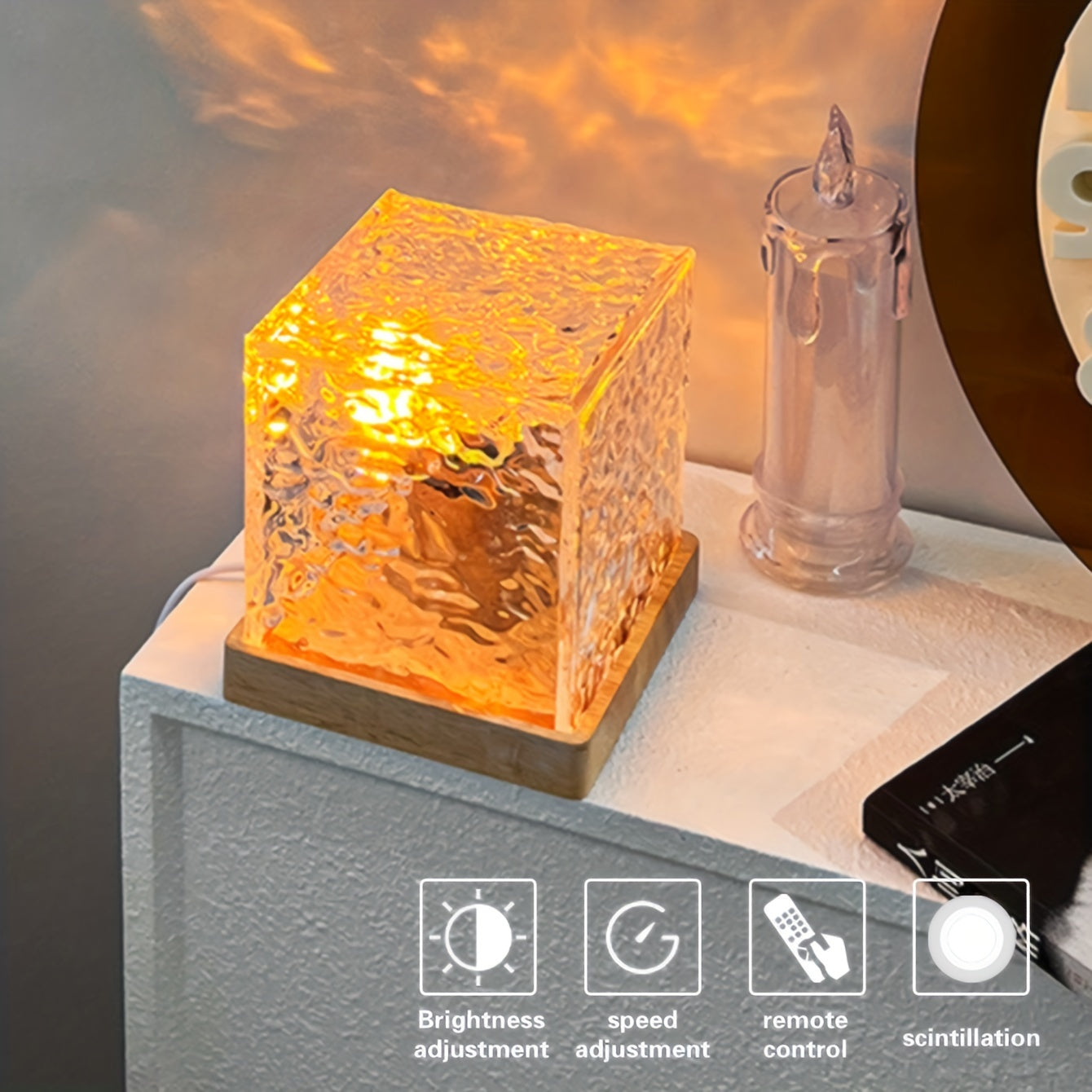 OceanWave - 16 Colors LED Night Light with Wave Effect