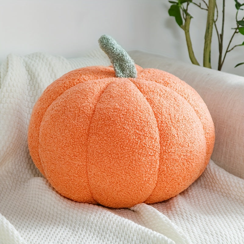 Almofada Abóbora Aconchegante - Decoração Suave e Colorida para o Halloween e Festas