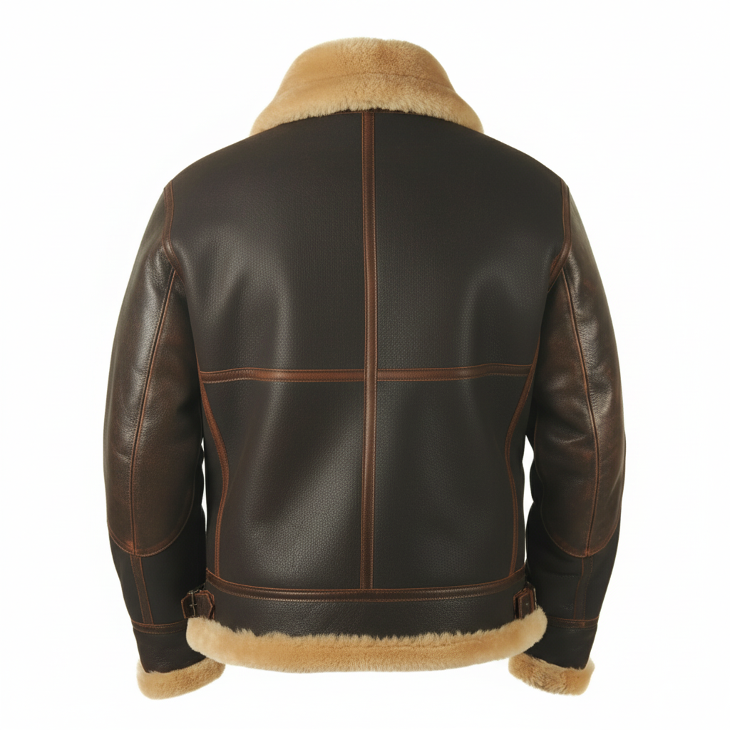 Giacca Pilota Vintage Fodera Calda Giorni Freddi
