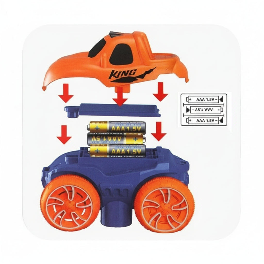 Toy Race Track Anti Gravity Car Flexible Track