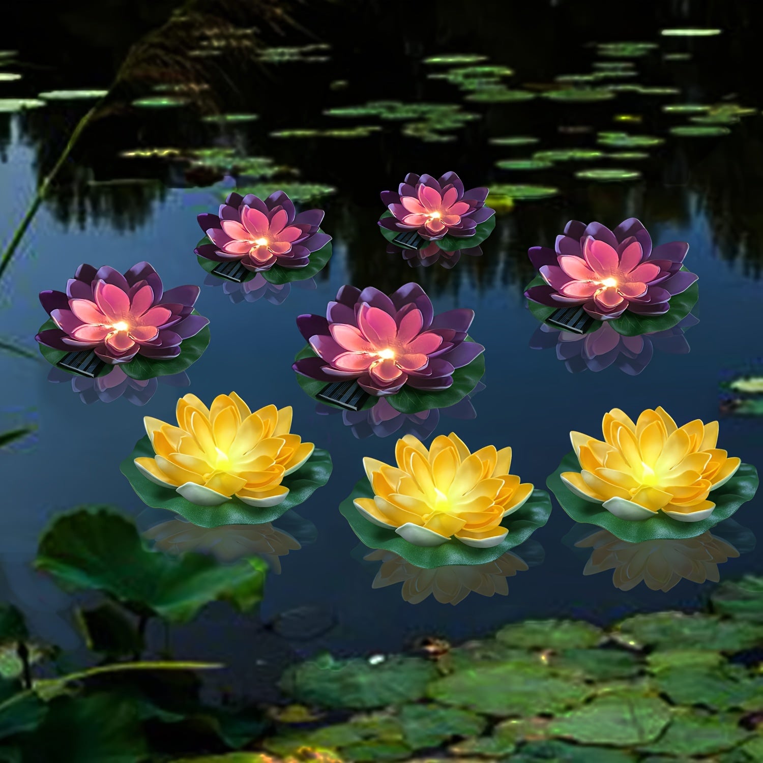 SolarLily - Decorative Lotus-Shaped Solar LED Lanterns in 3 Colors