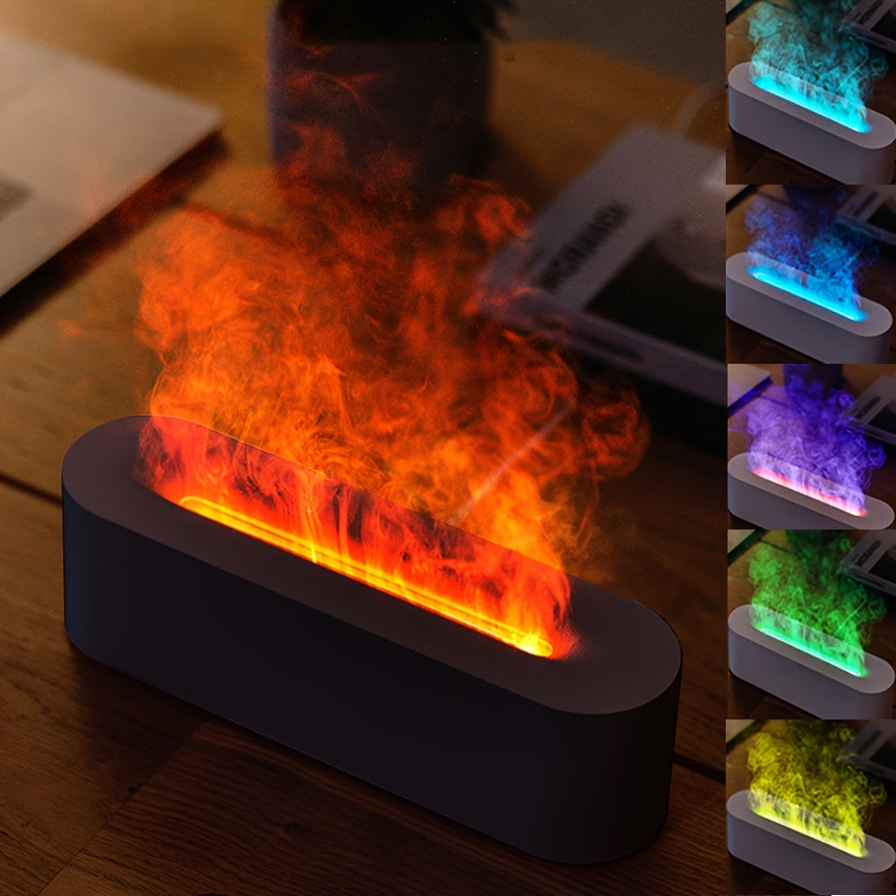 FlameGlow - USB Aroma Lamp with Flame Effect and RGB Lighting