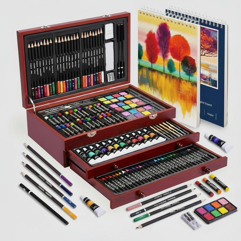 Drawing Set Drawing Painting Wooden Case