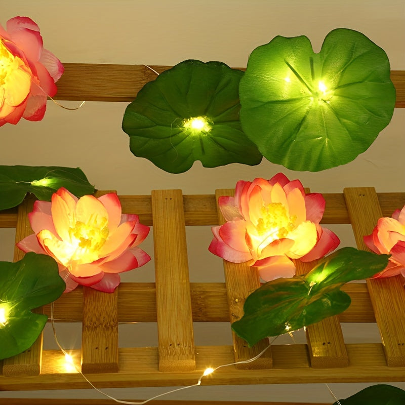 SolarLily - Lâmpada de Lótus Artificial a Energia Solar para Decoração de Lagoa de Jardim