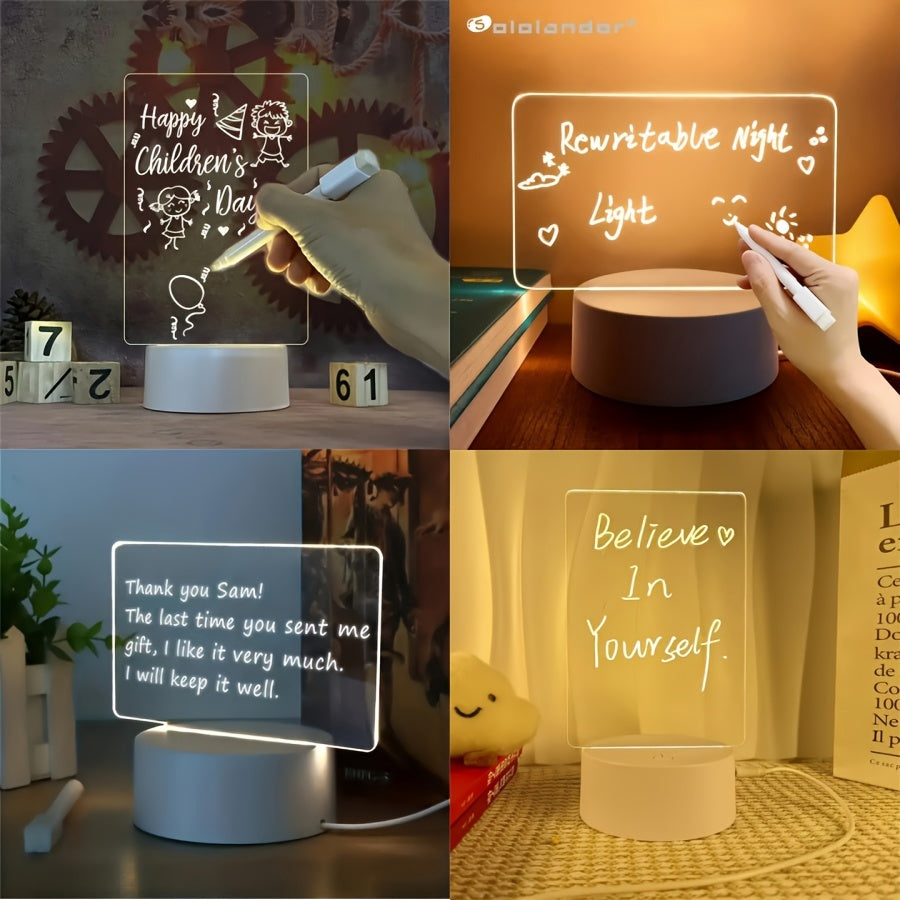LumiBoard - Modern LED Message Board Table Lamp with Pen