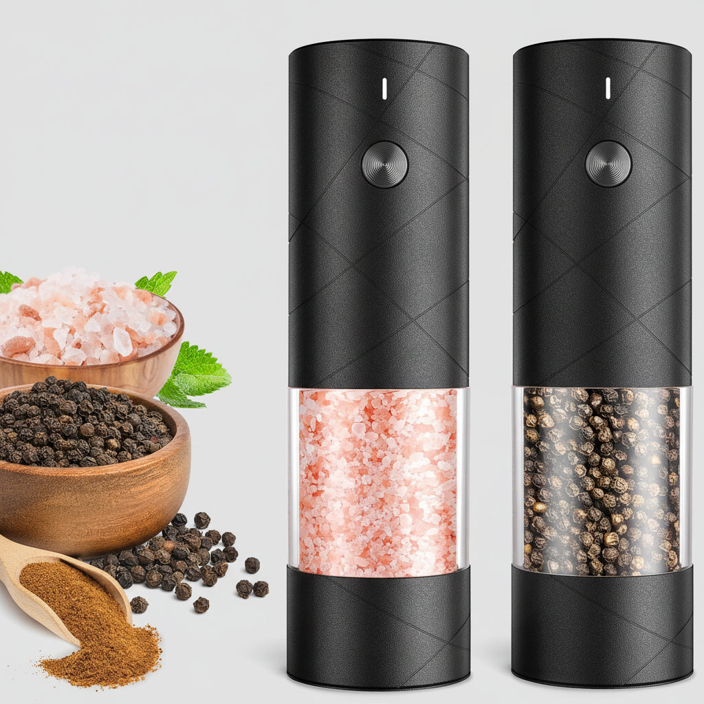 Electric Rechargeable Stainless Steel Automatic Pepper Mill for Kitchen Use