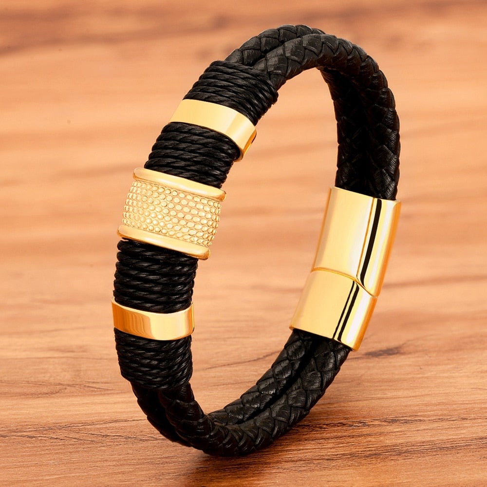 Bracciale Uomo Intrecciato Chiusura Magnetica - Image 3