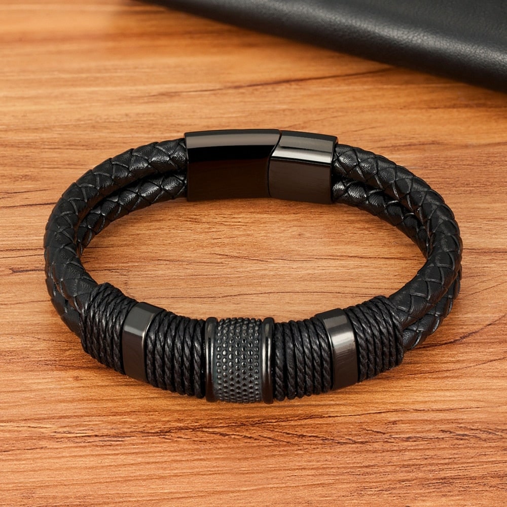 Bracciale Uomo Intrecciato Chiusura Magnetica - Image 7