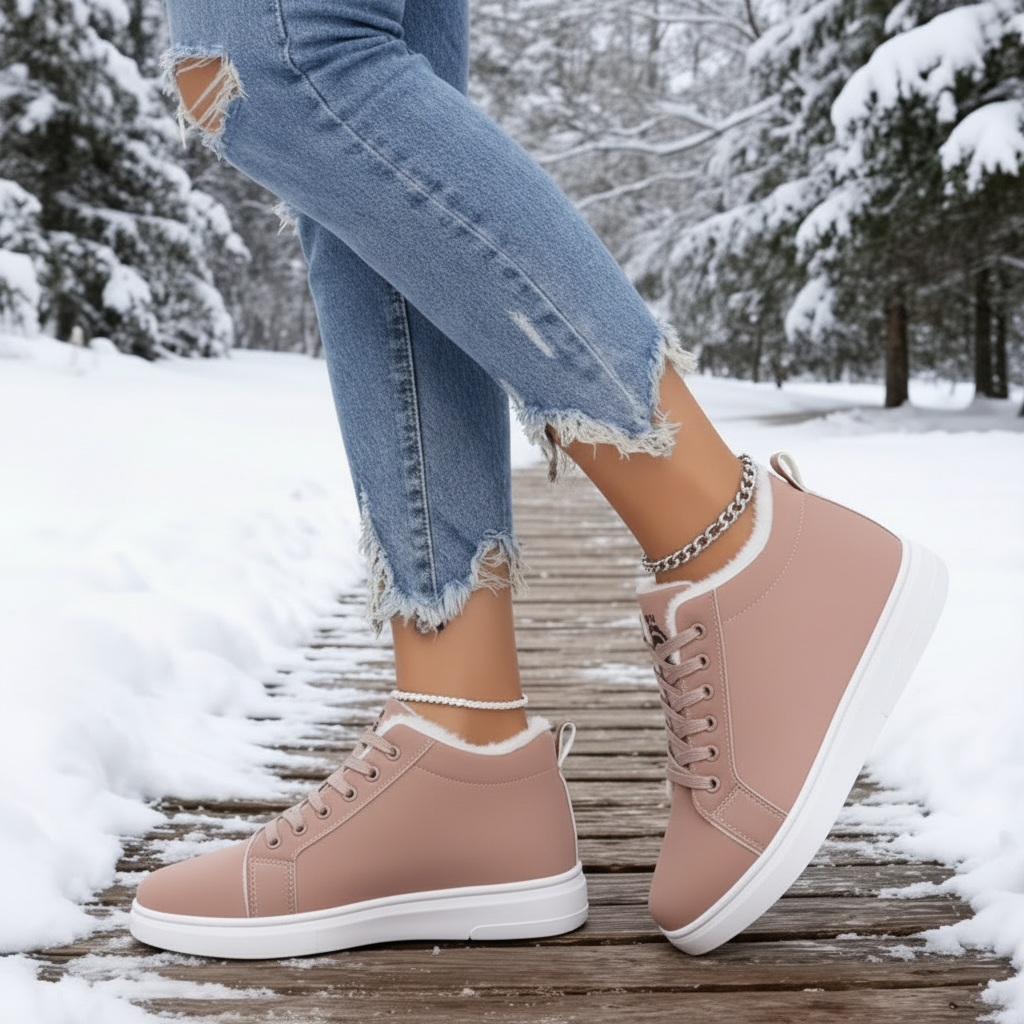 Sneakers Dames Winter Gevoerd Comfort Dagelijks Gebruik