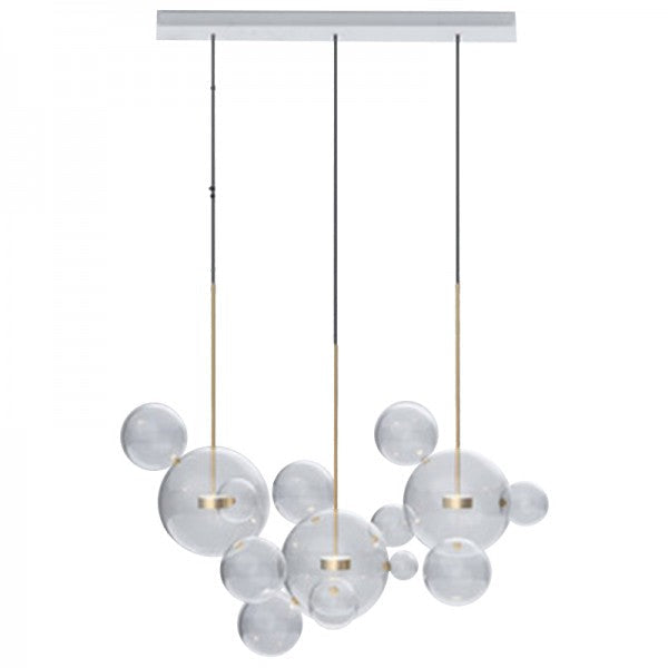 SphereGlow - Modern Glass Pendant Lamp for Living Room and Dining Room
