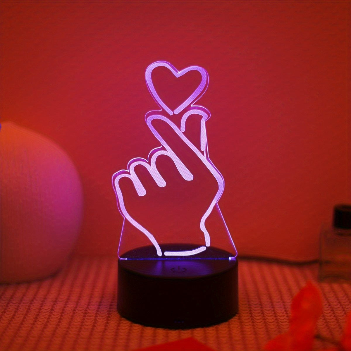 IllumiHeart - 7-color LED Night Light with Touch Control