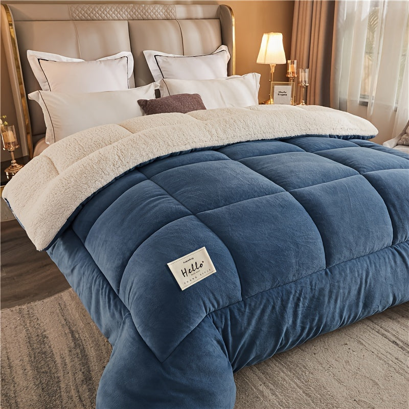 Edredón cálido de tres capas - Colcha gruesa para otoño e invierno, ideal para dormitorio o habitación de estudiante