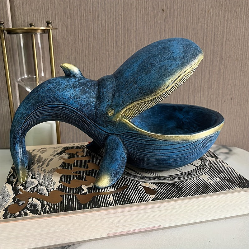 WhaleBox - Walvisvormige Hars Snoepbakje voor Sleutels & Decoratie