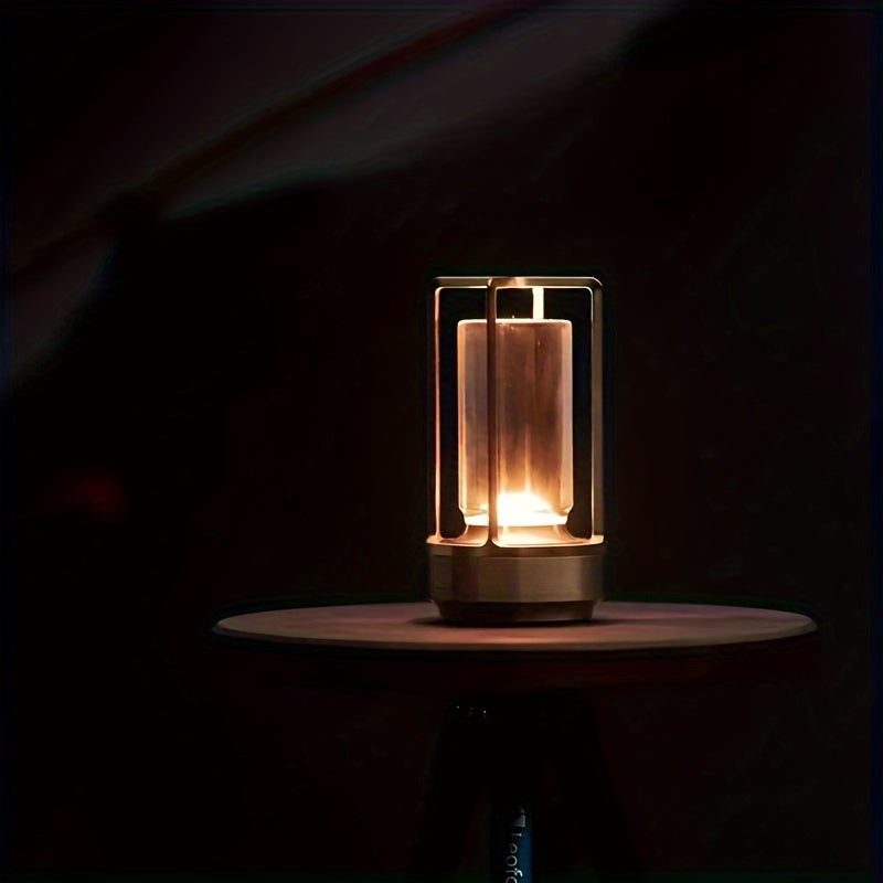 LumiCrystal - Rechargeable LED Crystal Table Lamp with Touch Control Panel