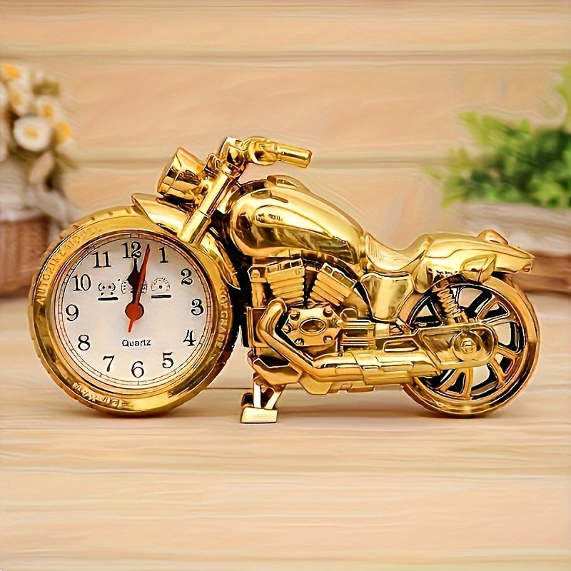MotoClock - Reloj despertador de motocicleta de dibujos animados con mecanismo de cuarzo suizo