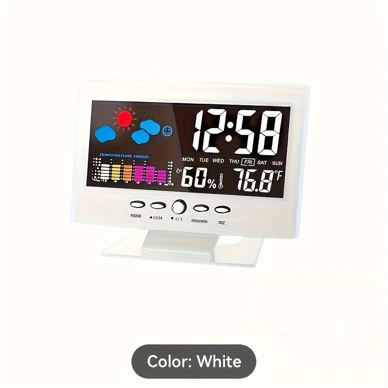 SilentTime - Sveglia Digitale Silenziosa con Visualizzazione di Temperatura e Umidità