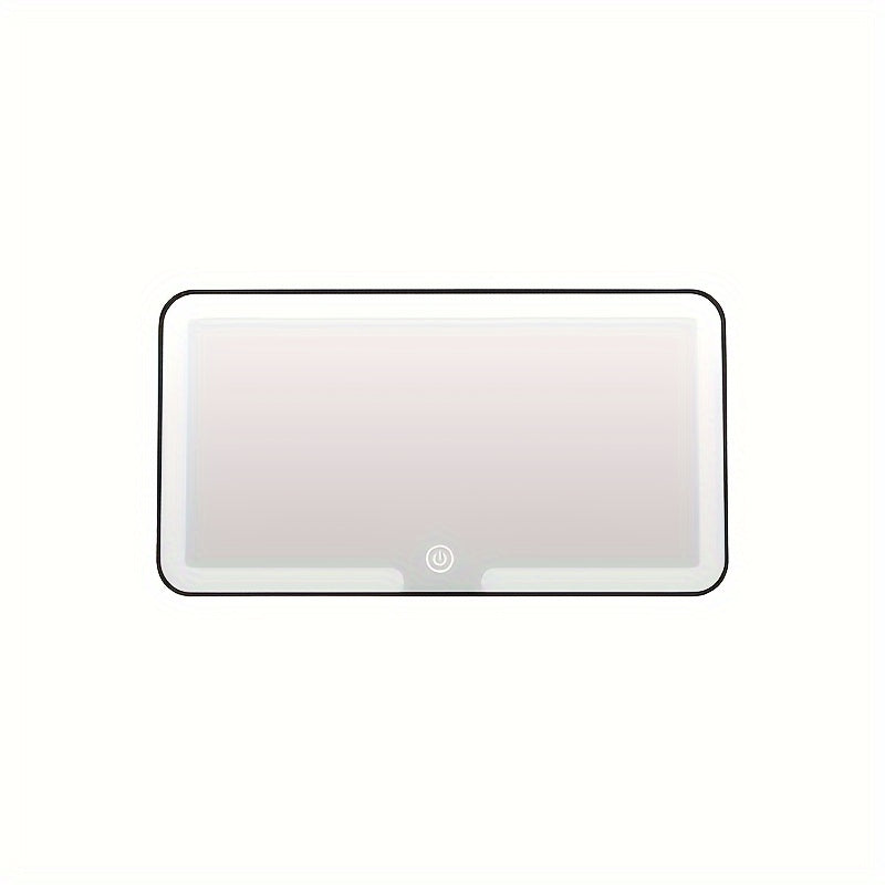 Auto Parasole Specchio Make-up con 3 Modalità di Luce – LED Regolabile, Ricaricabile USB, Design Portatile