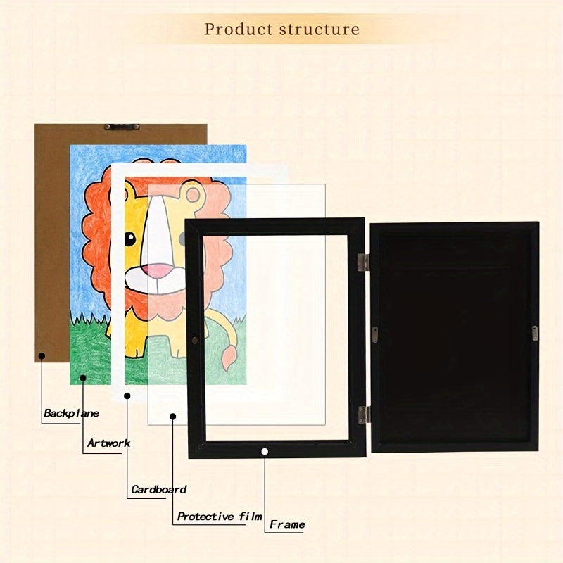 Marco de fotos magnético con frente intercambiable - Perfecto para pósters, fotos, pinturas y decoración de paredes para el hogar y la oficina