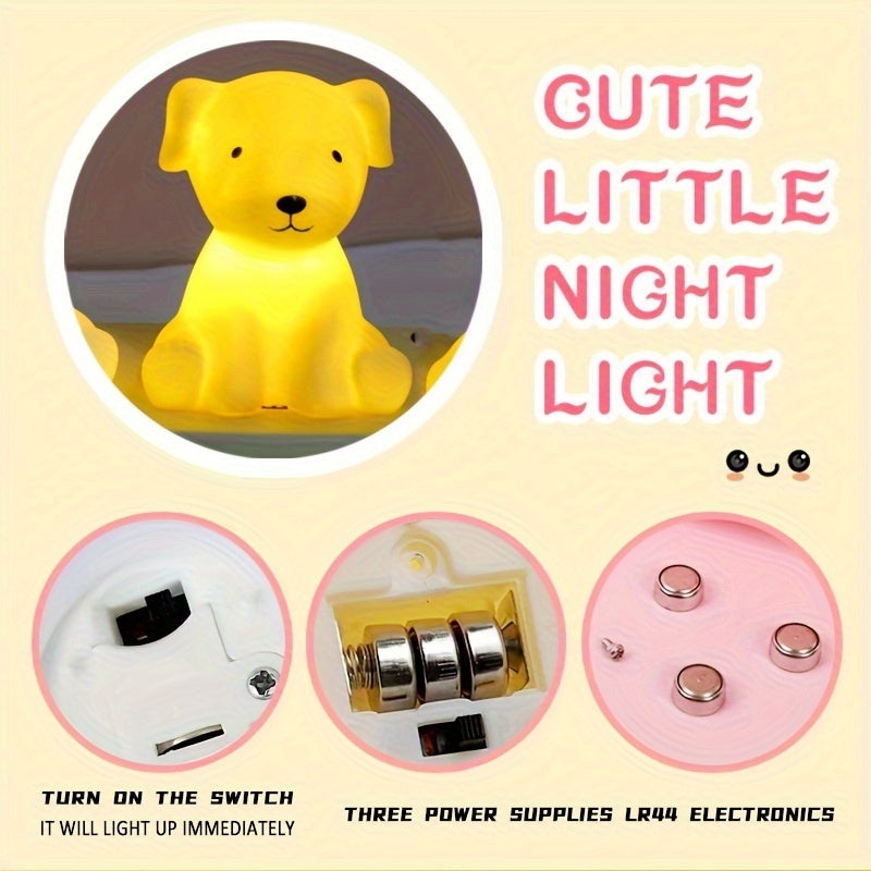 PuppyGlow - Cute Cartoon Dog Lamp with Warm Light for Room Decoration